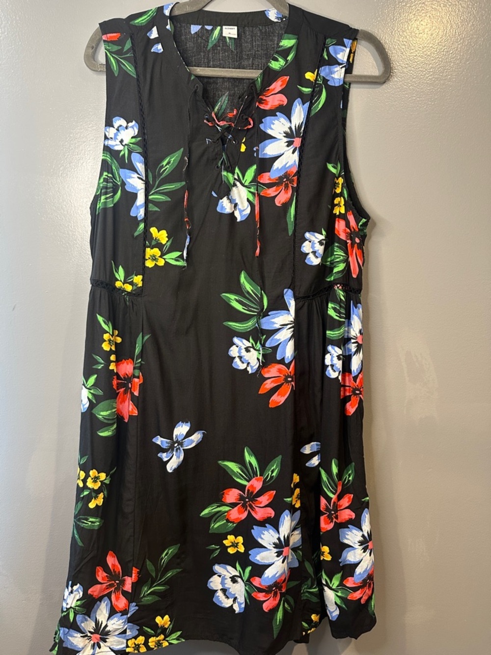 CL Old Navy floral Dress cottagecore dark fairy prairie lightweight comfort